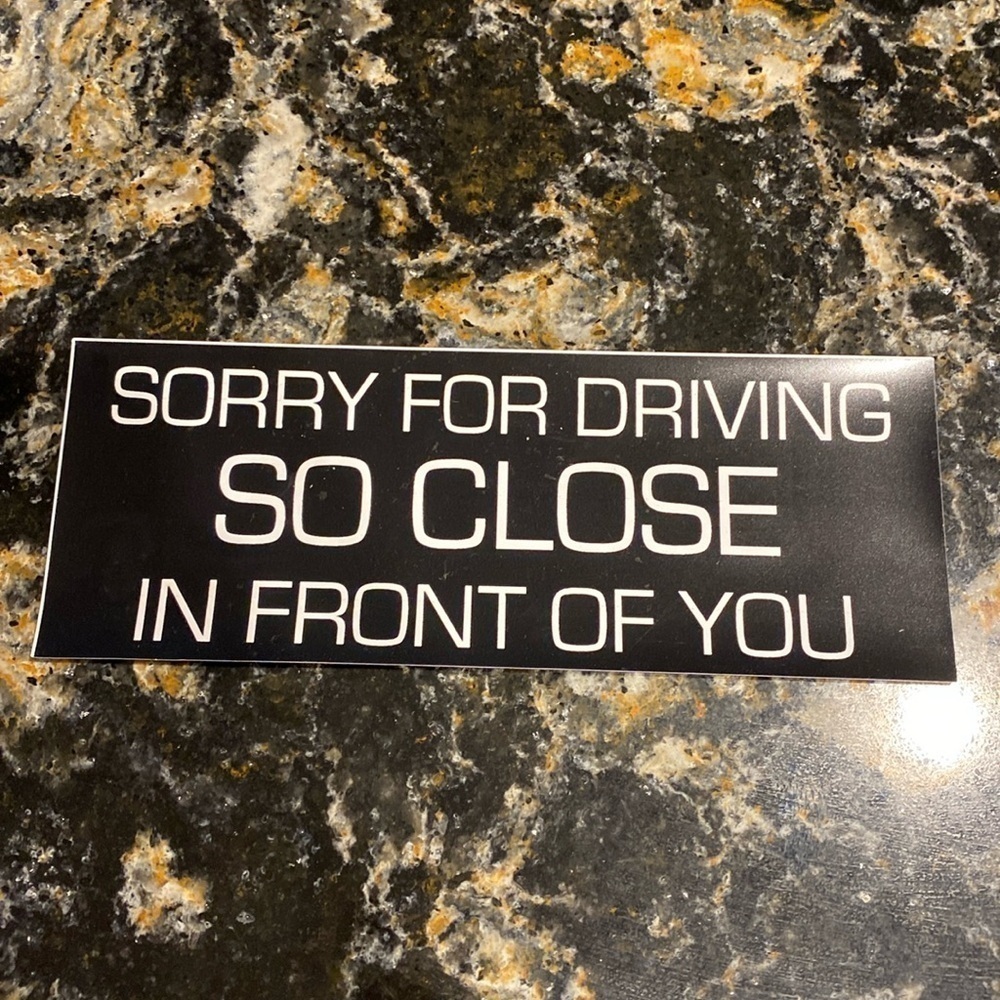 Magnetic bumper sticker